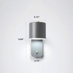 Rotatable Nordic Macaron Cylinder Wall Sconce Lamp - 1 Light