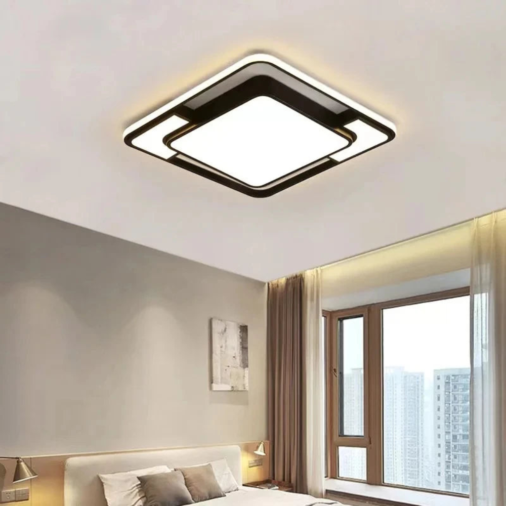 Bela Remote-Controlled LED Ceiling Light | Modern Geometric Design