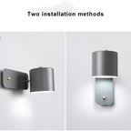 Rotatable Nordic Macaron Cylinder Wall Sconce Lamp - 1 Light