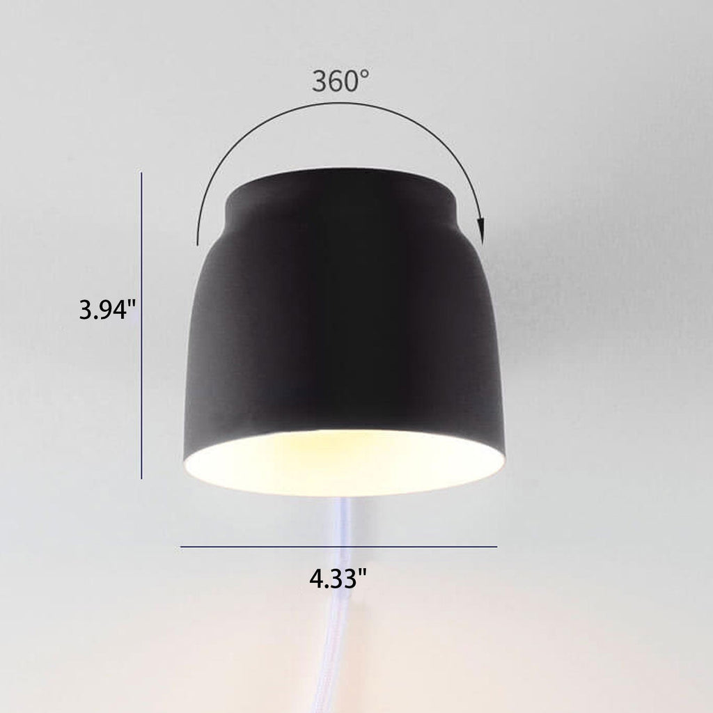 Rotatable Nordic Minimalist Column Barrel Wall Sconce Lamp - 1 Light