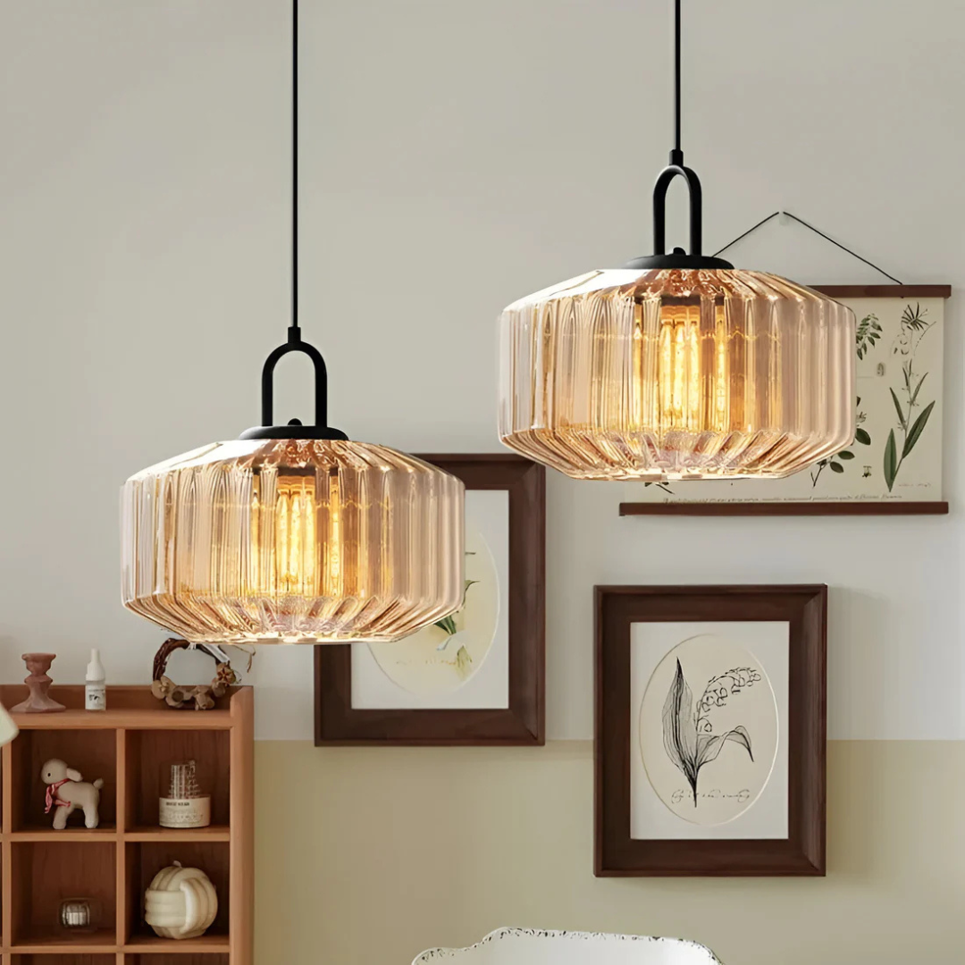 Mireta Pendant Light | Hand-Blown Glass, Warm Ambient Glow