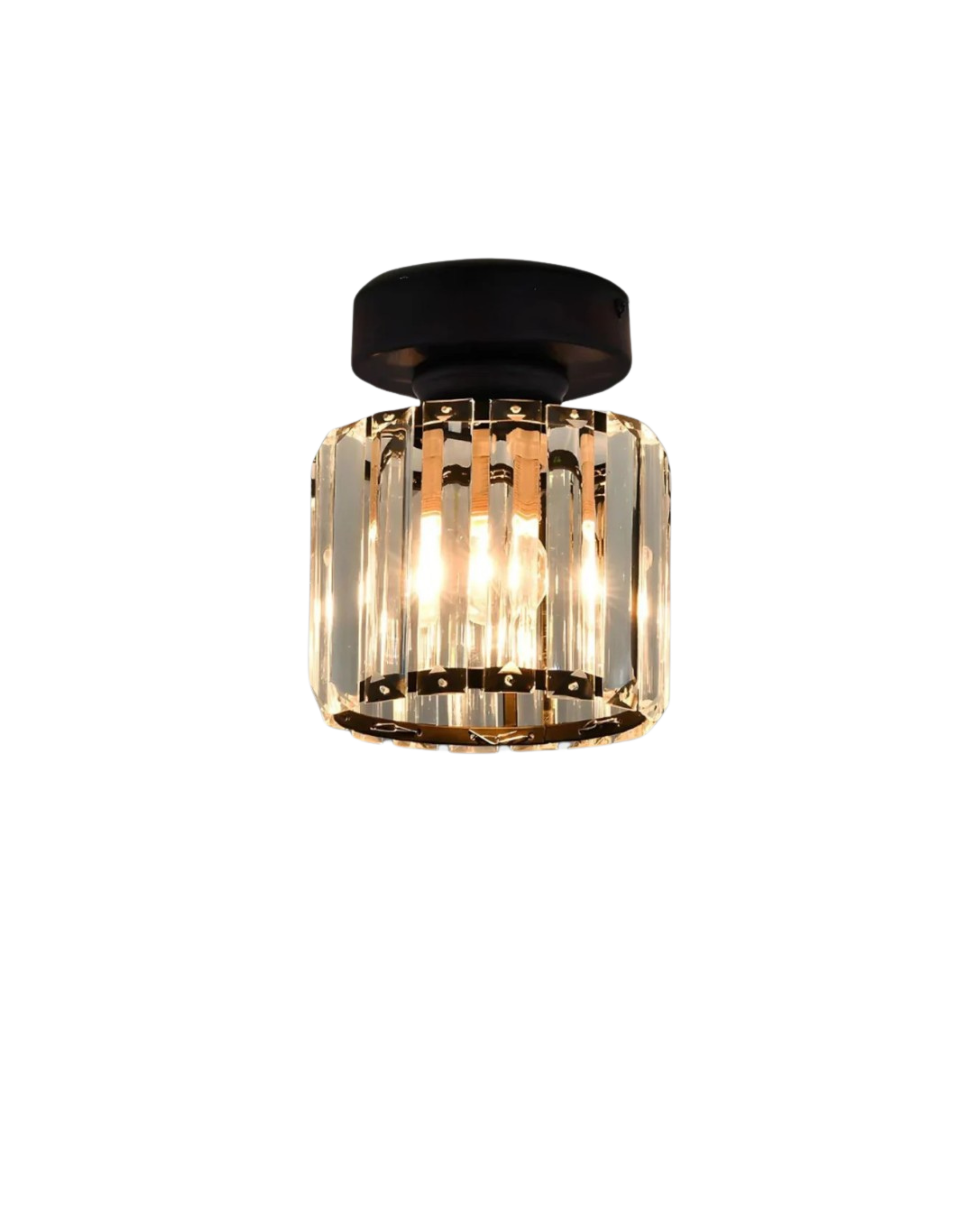 Modern Glass Square Ceiling Light 1-Light