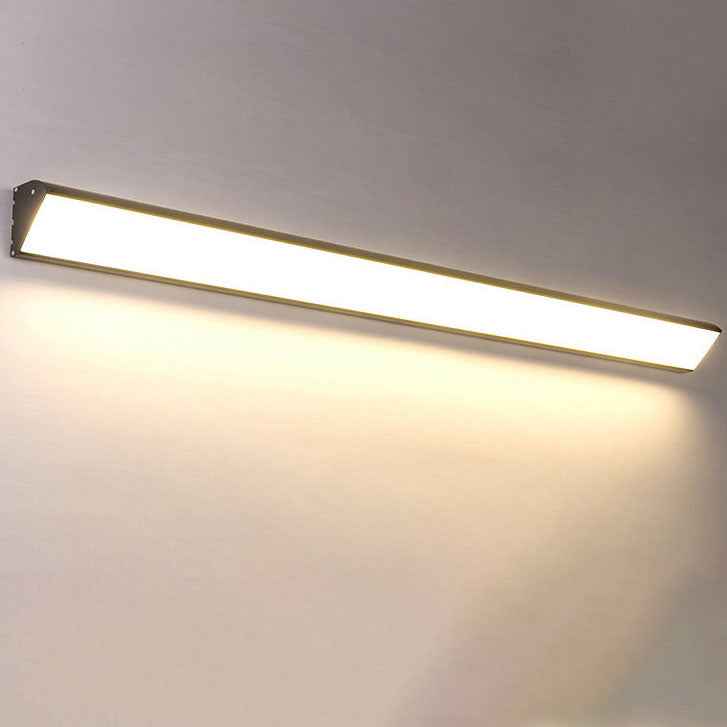 Contemporary Waterproof LED Wall Sconce Lamp for Outdoor Use - Long Bar Design in Aluminum and Acrylic