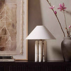 Nordic – Cream Marble Table Lamp 48cm
