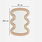 Bela Wave Design Mirror | Curvy Frame, High-Quality Glass