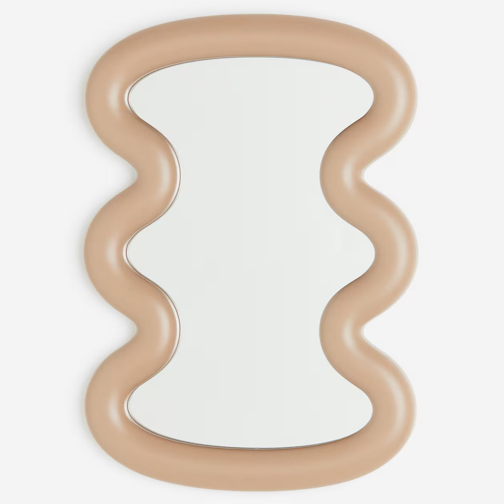 Bela Wave Design Mirror | Curvy Frame, High-Quality Glass