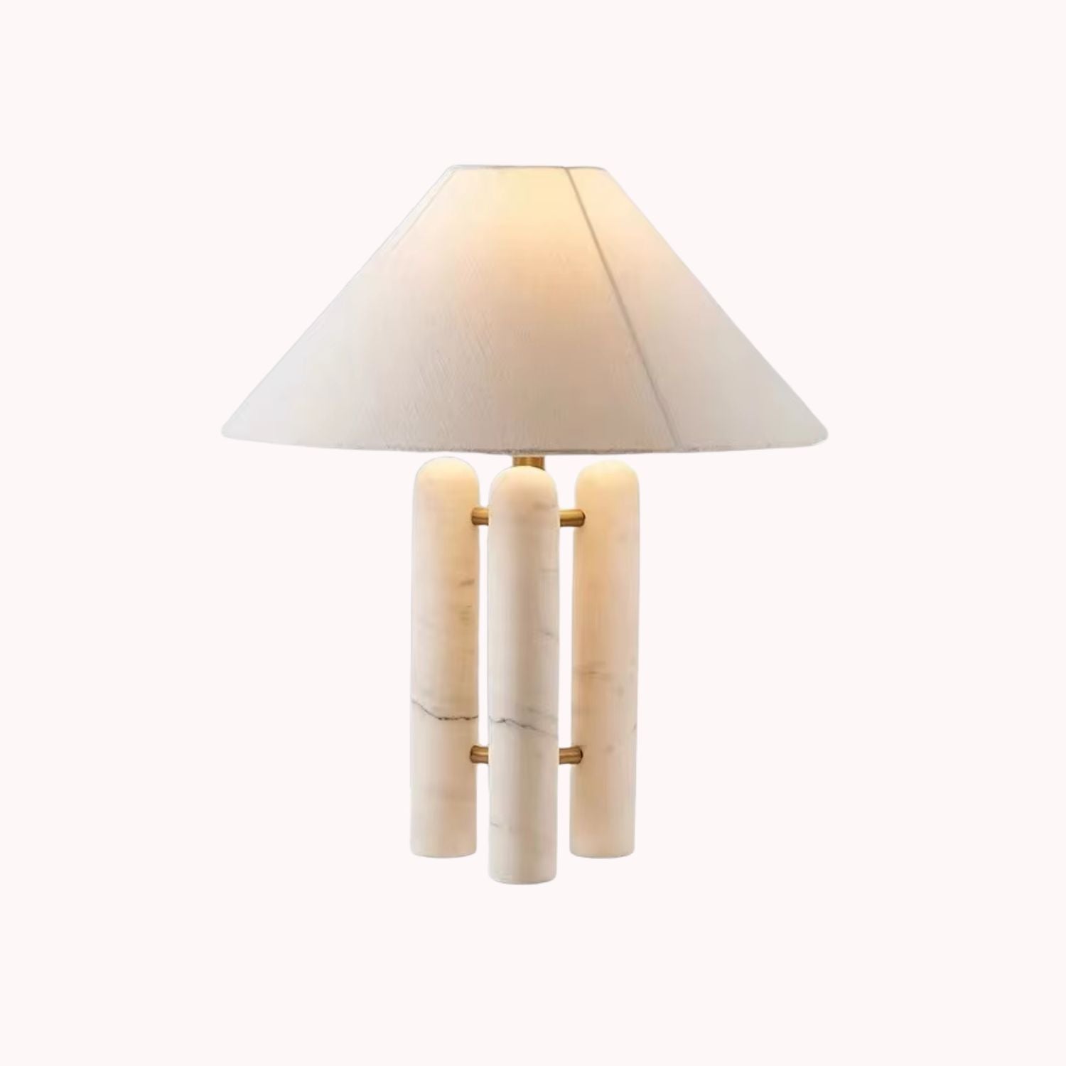 Nordic – Cream Marble Table Lamp 48cm