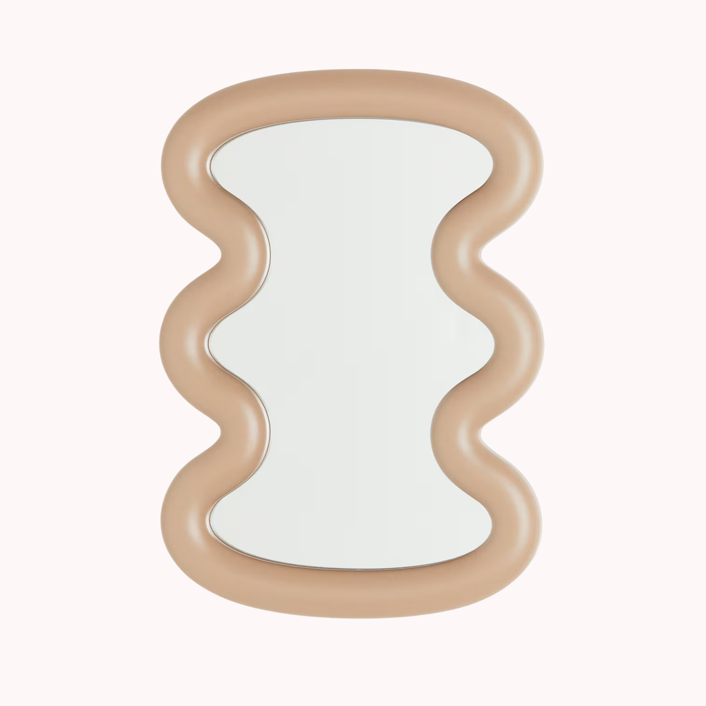 Bela Wave Design Mirror | Curvy Frame, High-Quality Glass