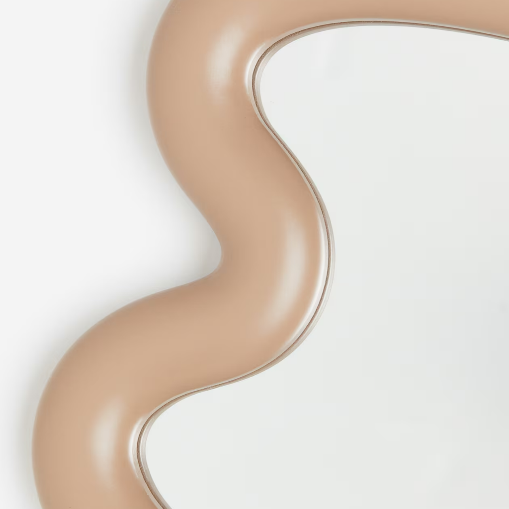 Bela Wave Design Mirror | Curvy Frame, High-Quality Glass