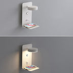 Contemporary Square Iron LED Wall Sconce Lamp with USB Rechargeable Feature
