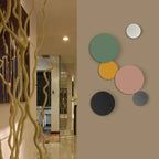 Contemporary Colorful Round Iron LED Wall Sconce