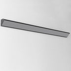 Contemporary Waterproof LED Wall Sconce Lamp for Outdoor Use - Long Bar Design in Aluminum and Acrylic