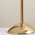 Modern Scandinavian Rechargeable Conic Pleated Table Lamp with 1 Light for Bedside