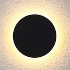 Modern Minimalist Round LED Wall Sconce IP65 Outdoor 1-Light