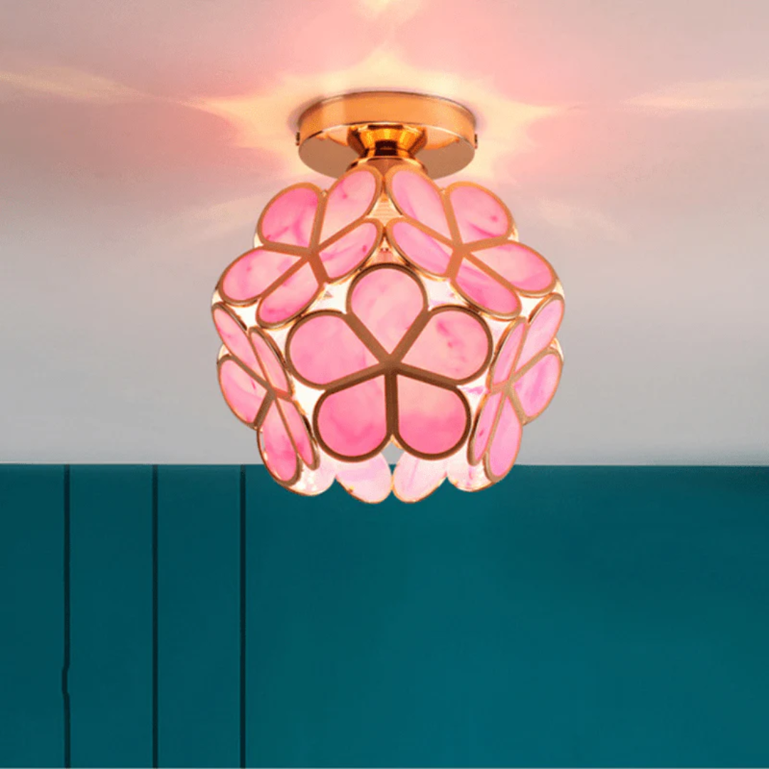 Zyvia - Luxury Glass Flower Ceiling Lamp