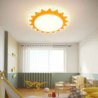Whimsical Sun-Shaped LED Flush Mount Ceiling Light