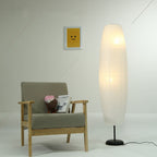 Nordic Minimalist Rice Paper 2-Light Column Floor Lamp
