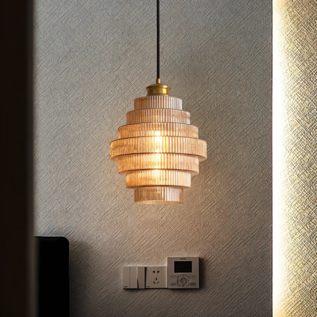 Hebes - Vintage Hanging Lamp Glass
