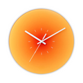 Bela Glass Wall Clock | Modern Gradient Design, Silent Quartz Movement