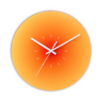 Bela Glass Wall Clock | Modern Gradient Design, Silent Quartz Movement
