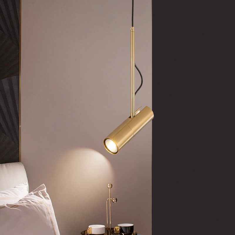 Contemporary Gold 1-Light LED Spotlight Pendant