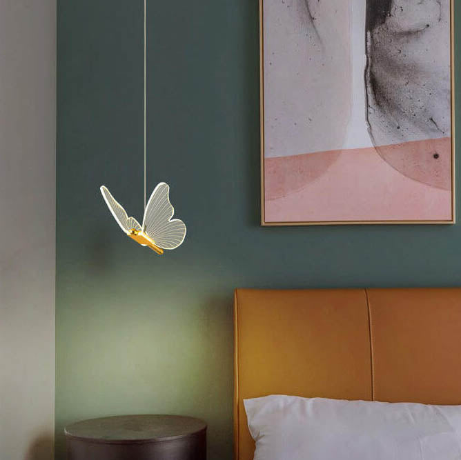 Elegant Acrylic Butterfly LED Pendant Lamp