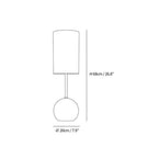 Virello – Wooden Spherical Table Lamp with Simple Design