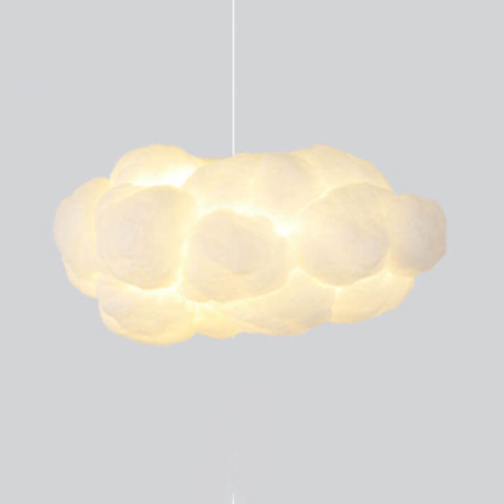 Cloud-Inspired 1-Light LED Pendant Fixture