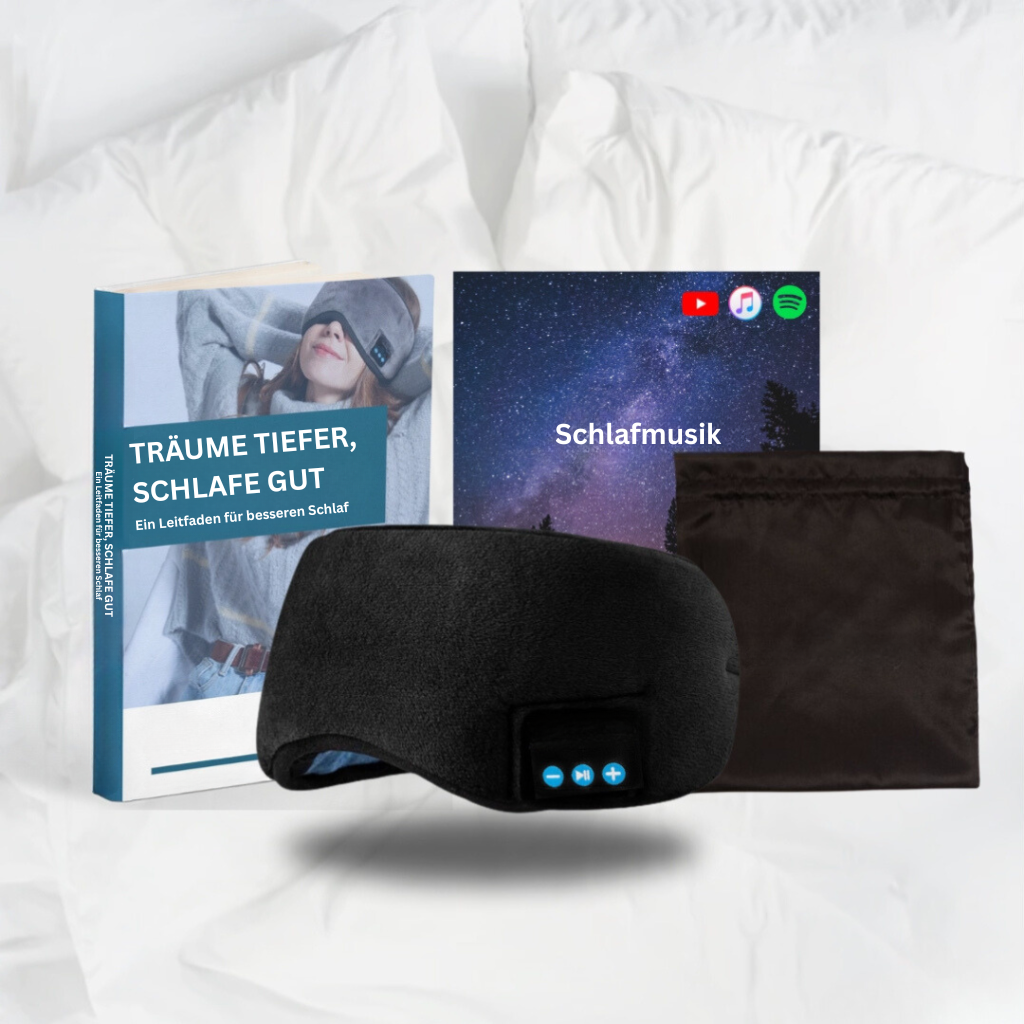 DreamQuiet: Sleep Mask with Bluetooth – Noise Blocker & Music Function for Better Sleep