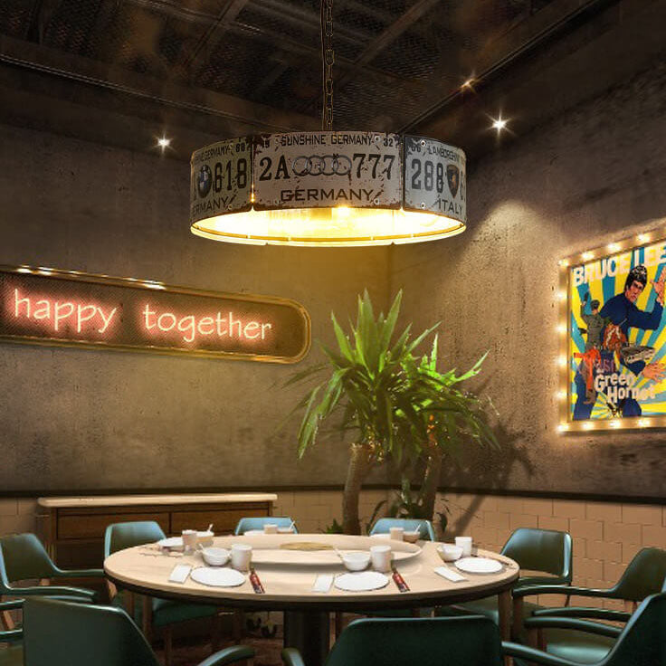 Modern Industrial Square and Rectangular Metal Chandelier with 3/5 Lights for Living Room