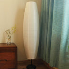 Nordic Minimalist Rice Paper 2-Light Column Floor Lamp