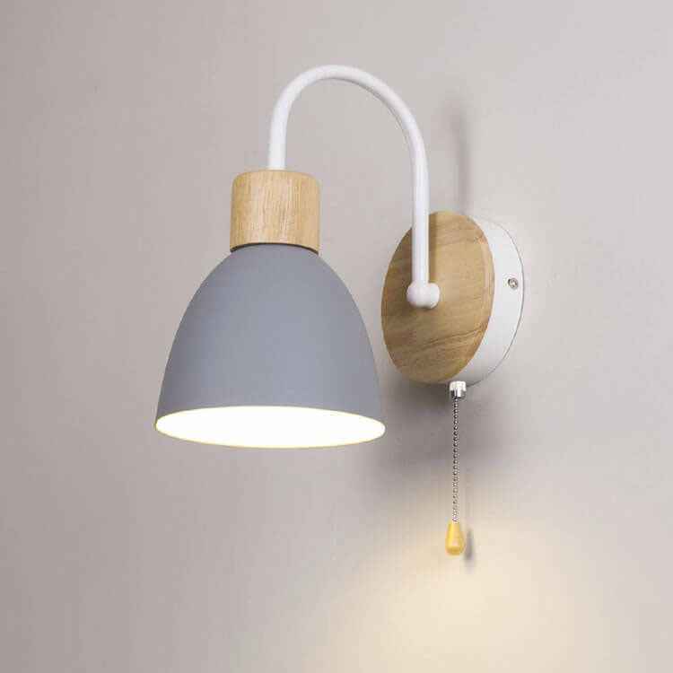 Northern Macaron Single-Light Wall Lamp with Zipper Switch