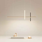 Sleek Minimalist Long-Line LED Chandelier