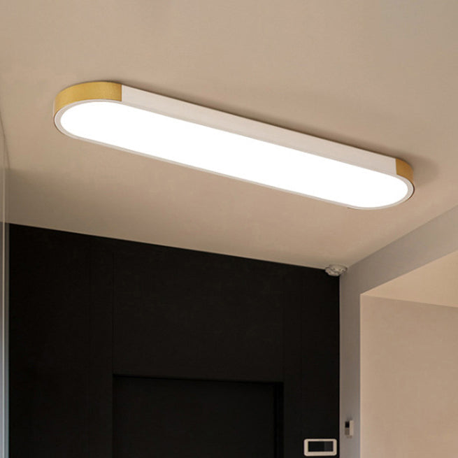 Contemporary Rectangular LED Flush Mount Ceiling Light with Minimalist Design