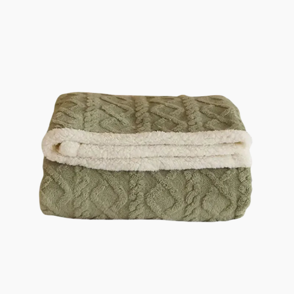 Eryndelle - Thick Warm Woolen Blanket Soft Stylish for Bedroom and Couch