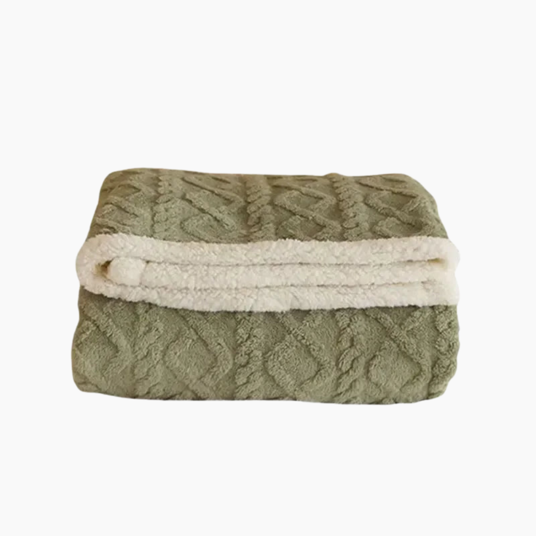 Eryndelle - Thick Warm Woolen Blanket Soft Stylish for Bedroom and Couch