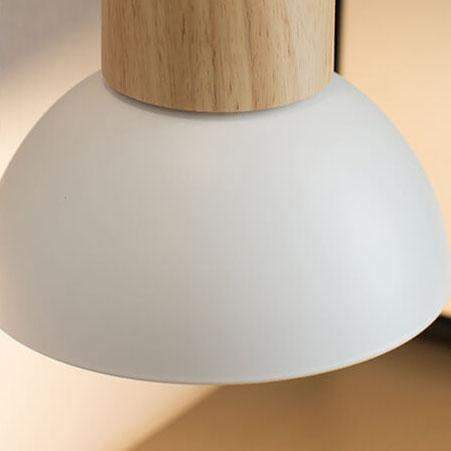 Nordic Wood and Metal Single-Light Wall Sconce