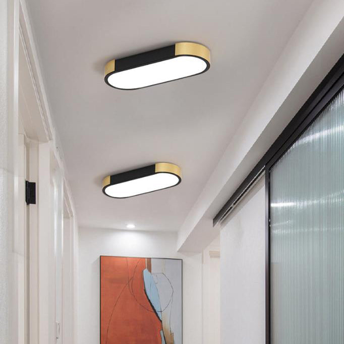 Contemporary Rectangular LED Flush Mount Ceiling Light with Minimalist Design