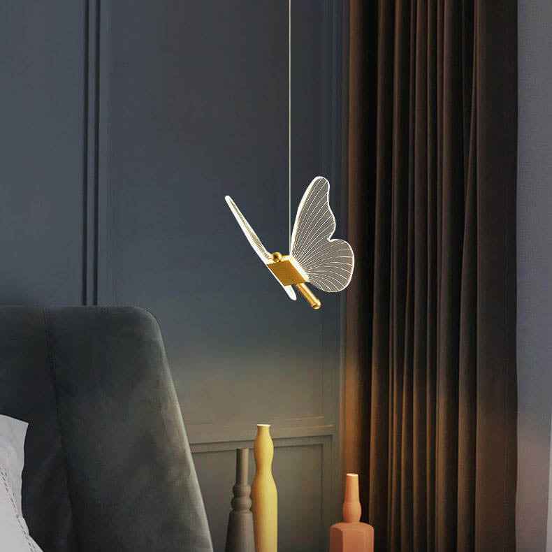 Elegant Acrylic Butterfly LED Pendant Lamp
