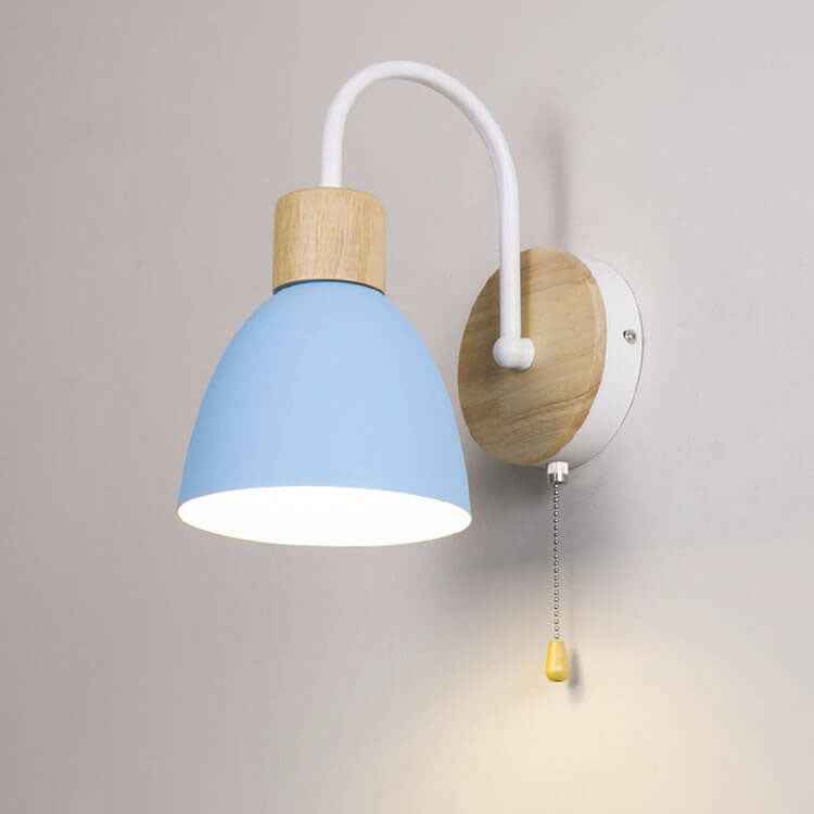 Northern Macaron Single-Light Wall Lamp with Zipper Switch