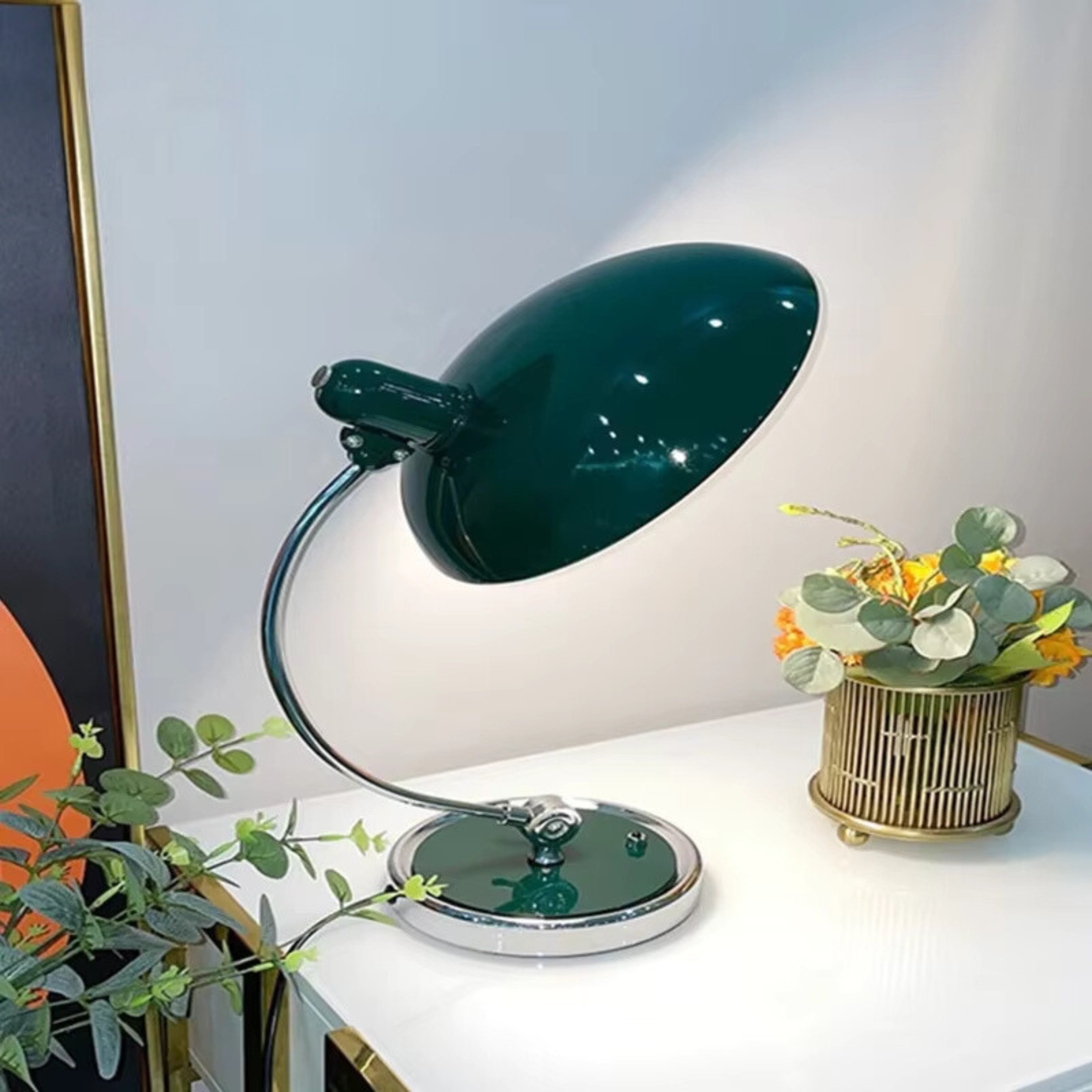 Modern Bauhaus Dome Table Lamp | 1-Light