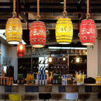 Rustic Wine Barrel Resin 1-Light Pendant Fixture