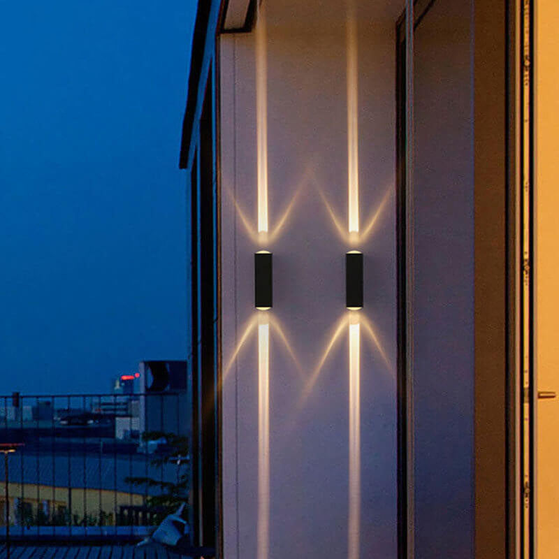 Modern Rectangular LED Outdoor Wall Sconce Light 1-light Ip65
