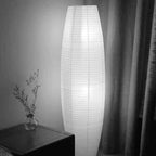 Nordic Minimalist Rice Paper 2-Light Column Floor Lamp