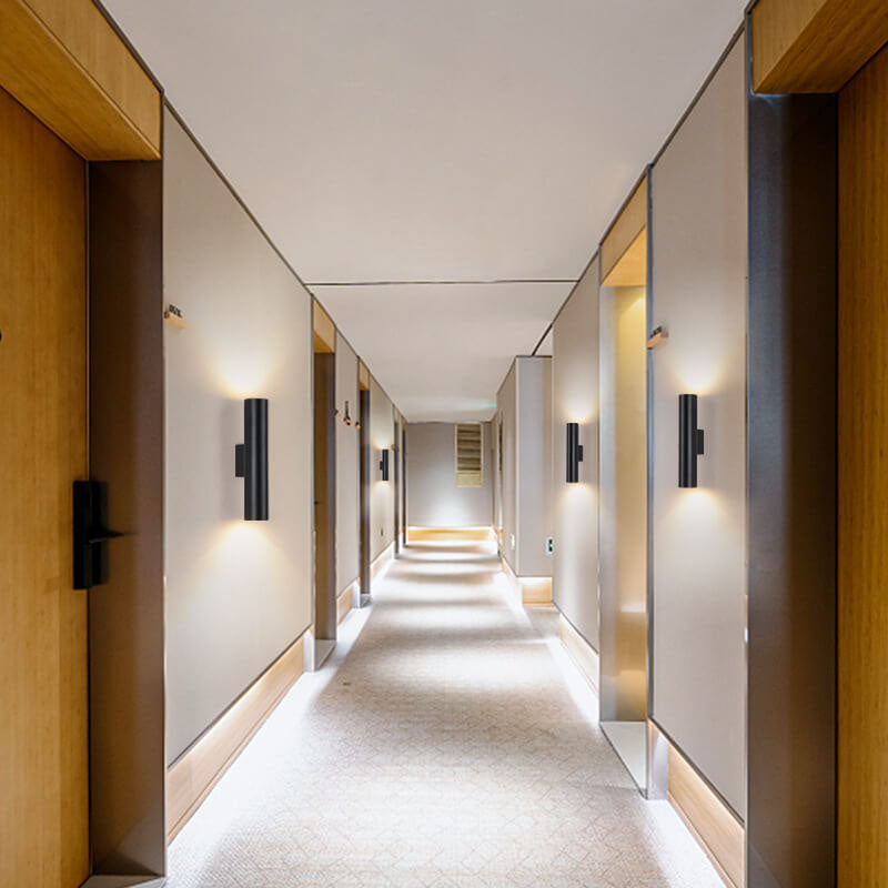 Modern Cylindrical LED 2-Light Wall Sconce
