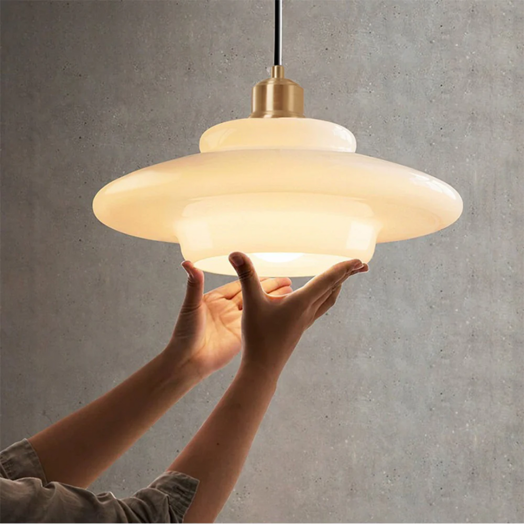 Bello Hanging Lamp | Organic Design, Diffuse Glass Lighting
