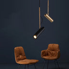 Contemporary Gold 1-Light LED Spotlight Pendant