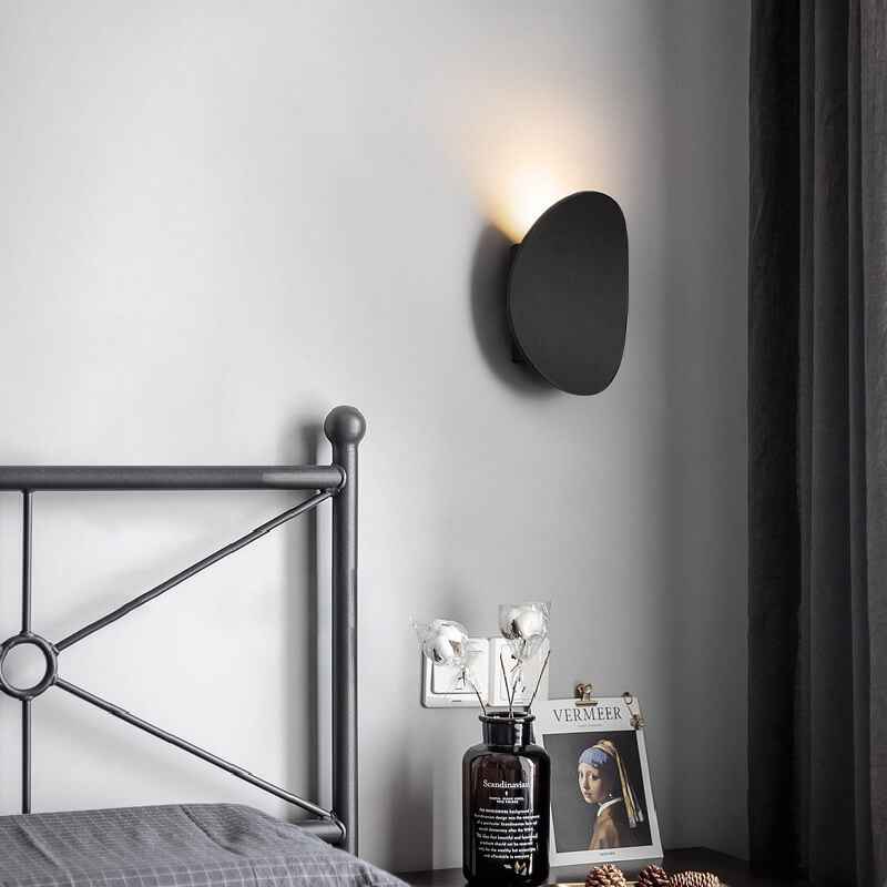 Modern Minimalist Round LED Wall Sconce for Indoor and Outdoor Use