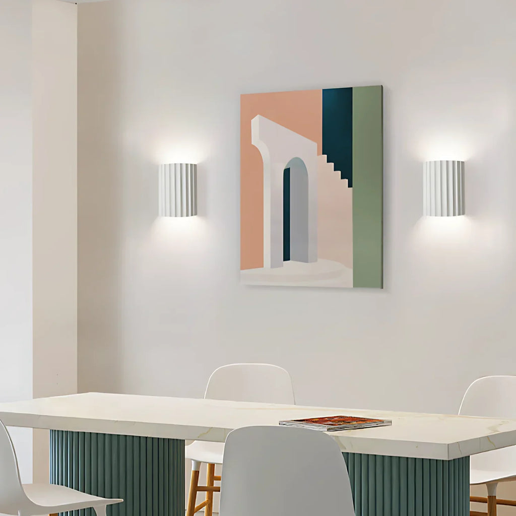 Nordic Resin Striped Wall Sconce LED 1-light