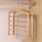 Multi Pants Hanger 5 Bar Rotating Hook, Space-Saving Hanger